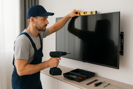 A man TV Mounting