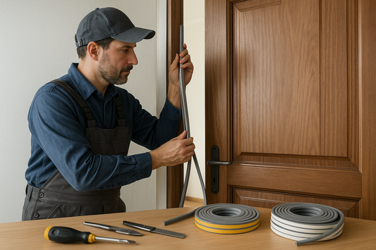 A man Weather Stripping